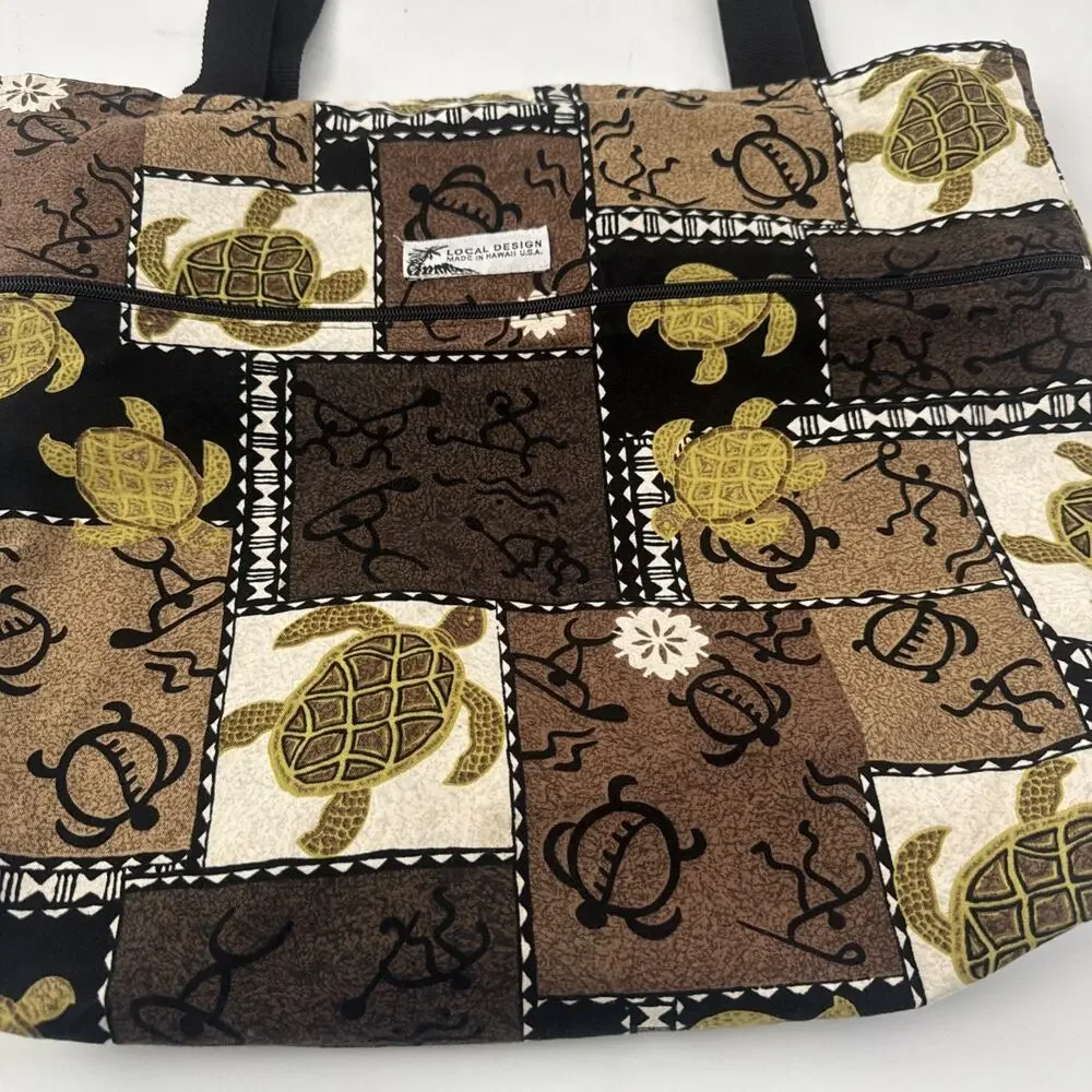 Local Design Made in Hawaii COTTON TOTE BAG Classic Design Island Aloha Wear Bag - Picture 3 of 12